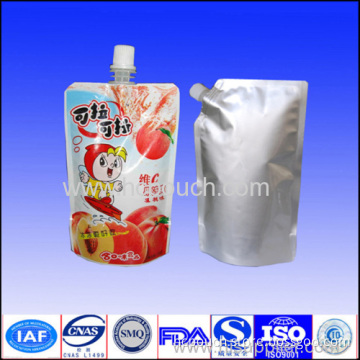 Liquid Metalized Stand Up Bag With Spout 